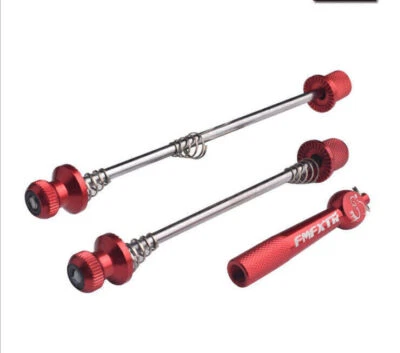 Schnellspannachse Fahrrad Sicherheits Schnellspanner Set Diebstahlschutz BE - Bild 1 von 2