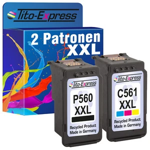 Patronen PG560 XL CL561 XL für Canon Pixma TS5350 TS5351 TS5352 TS5353 - Photo 1/8