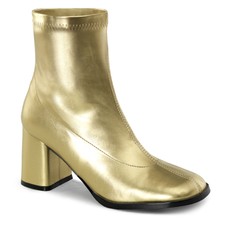 gold platform gogo boots
