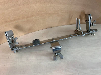 WALBERG AUGE 40s Vtg Hoop Clamp Console Assembly Cowbell Woodblock Holder Mounts - Image 1 of 4