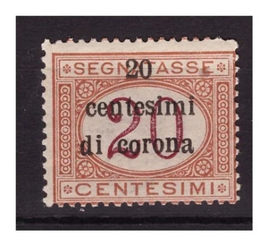 Trento Und Triest 1919 - Segnatasse Cent. 20 Neu ** MNH - Bild 1 von 1