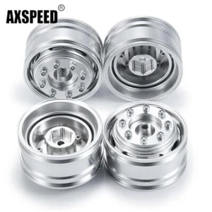 AXSPEED CNC Metall Vorne Felge Hex-Nabe für 1:14 RC Auto Tamiya Traktor Truck - Bild 1 von 11