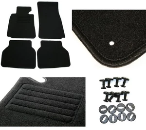 4 BMW 5 Series E39 Phase 2 CUSTOM VELVET FLOOR MATS 08/2000 TO 04/2004 - Picture 1 of 1