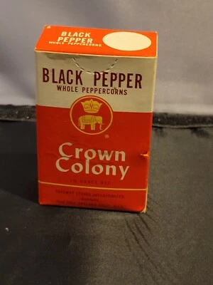 VINTAGE CROWN COLONY  SAFEWAY BLACK PEPPER PURE GROUND  NET WT. 8 OZ. - Image 1 of 2