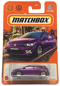 MATCHBOX 2021 VOLKSWAGEN GOLF GTE PURPLE 1/64 - Picture 1 of 3