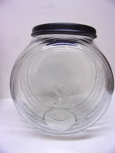 Seltene Verkäufer Vitrine Glas Keksdose - Bild 1 von 3