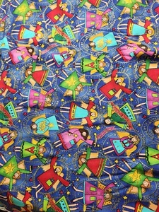 3+ Yards - Christmas Cotton Quilt Fabric - Angels - KP Kids & Co - Gold Metallic - Picture 1 of 1