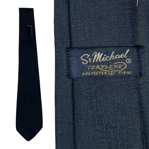Vintage 1940s St Michael Cravate Terylène Géométrique Mod 40s Marks & Spencer - Imagen 1 de 5
