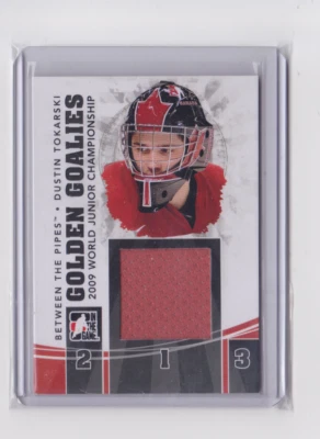 2010-11 ITG BTP GOLDEN GOALIES JERSEY BLACK /80 DUSTIN TOKARSKI #GG-28 CANADA - Image 1 of 2