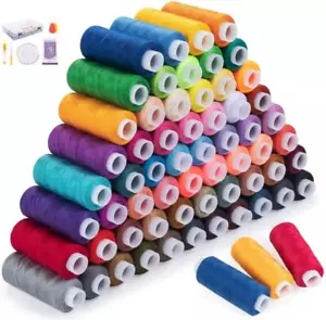 60 Colors Polyster Sewing Threads Kits for Hand Sewing Embroidery Machine - Picture 1 of 8
