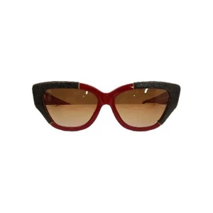 Henri Guillet Gemini Vintage handgefertigte französische Designer Sonnenbrille Lederbesatz - Bild 1 von 9