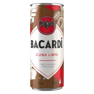 Bacardi Cuba Libre klassischer Cocktail mit Alkohol in der Dose 250ml - Bild 1 von 1