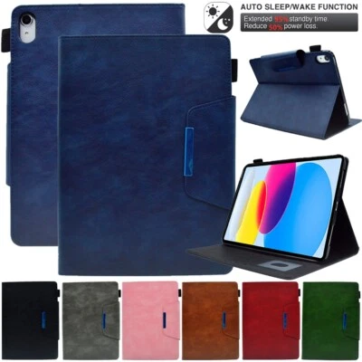 Schutzhülle Für iPad 5/6/7/8/9/10th Gen Air 3 4 5 Pro 11 Leder Tasche Case Cover - Bild 1 von 4