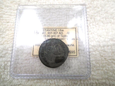 Imperial Rome Constantine I 307-337 AD AE Centenionalis (3.4 gm) Seaby 16212 - Image 1 of 3