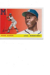 2020 ARCHIVES #100 1955 BRAVES HALL OF FAME HANK AARON - Bild 1 von 1