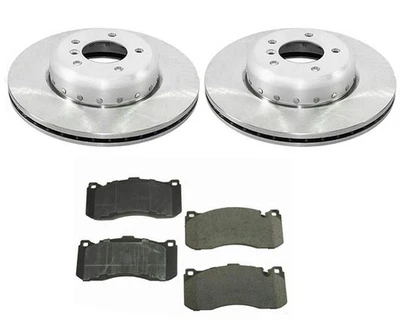 Rotores de disco de freno delanteros de alto rendimiento de carbono pastillas de freno para 08-13 BMW 135i Foto 1 de 4