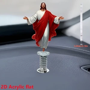 Lebendige 2D Acryl Jesus Statue - buntes Schaukel Design ideales Geschenk nicht-3D - Bild 1 von 9