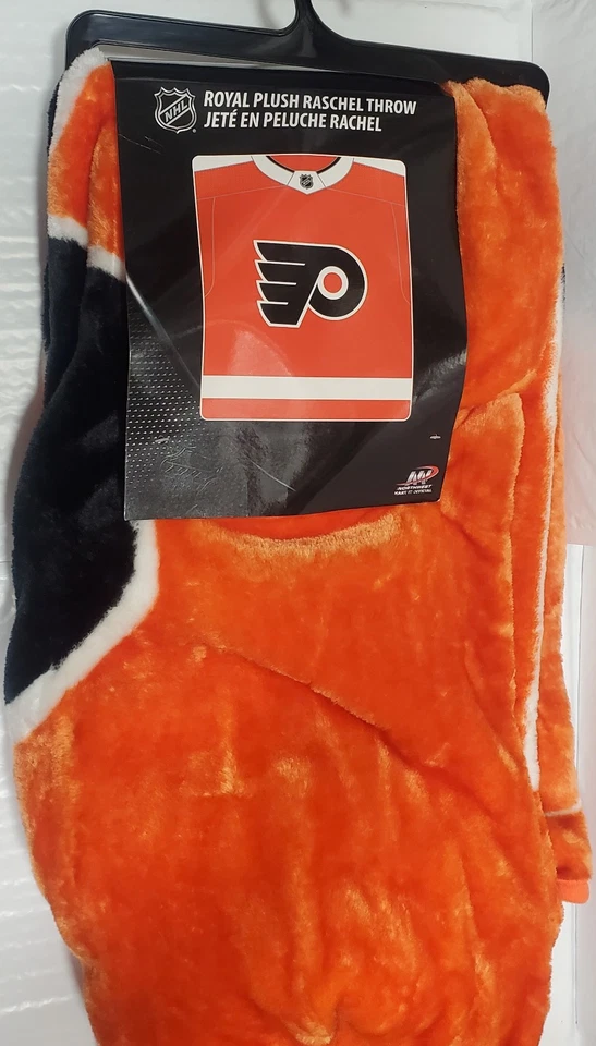 Philadelphia Flyers 50" por 60" Peluche Jersey Diseño Raschel Manta - NHL Foto 1 de 1
