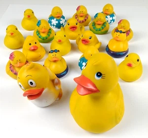 Rubber Ducky Duck Duckie Lot of 19 E1062 - Picture 1 of 5