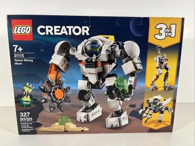 乐高创造者:太空采矿机甲 (31115) 全新原厂密封盒损坏 — 第 1/4 张图片
