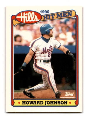 Howard Johnson 1990 Topps Hills Hit Men #33 New York Mets NM-MINT - Image 1 of 2