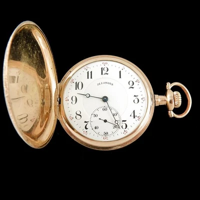 1920 Illinois 16s 17 Jewel Grade 305 Gold Filled Hunter Case Pocket Watch - Image 1 of 4