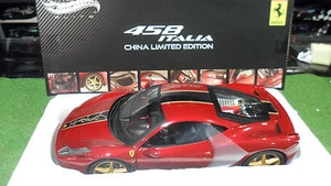 FERRARI 458 ITALIA CHINA EDITION rouge 1/18 ELITE HOT WHEELS MATTEL BCK12 voitur - Imagen 1 de 1