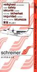 Sicherheitskarte Schreiner Airways Dash 8 Serie 100 1998