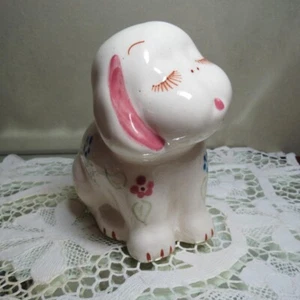 Block Pottery Vintage Puppy Bank - Picture 1 of 14