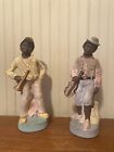 2 Davar Originals Japan Figurine 13” Set Ceramic AA African American Memorabilia