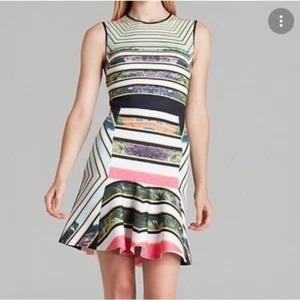 Clover Canyon Sleeveless Neoprene Mini Fit and Flare Dress | Size M Summer - Picture 1 of 7