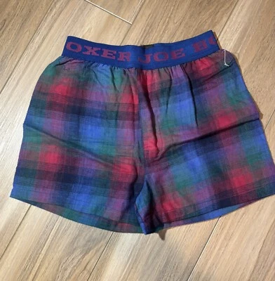 Calzoncillos boxer a cuadros Joe vintage años 90 niños talla M Foto 1 de 4