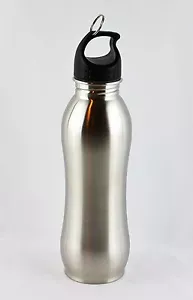 25 oz Wide Mouth Stainless Steel Sports Water Bottle With Ring - SJU Promotion - Picture 1 of 2