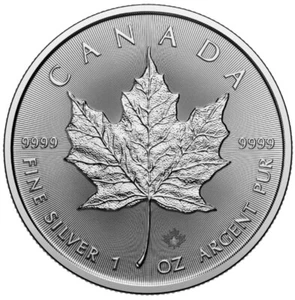 Silbermünze 1 oz Maple Leaf 2025 Royal Canadian Mint Kanada 5 CAD 999 Silber - Bild 1 von 2