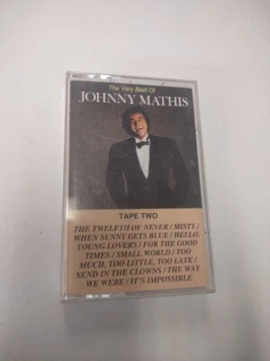 JOHNNY MATHIS - THE VERY BEST OF TAPE 2 CASSETTE TAPE LIKE NEW OOP  - Image 1 of 3