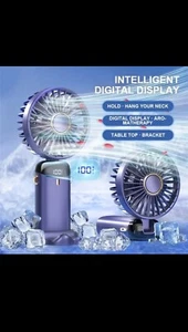 Electric Fan Portable Air Conditioner Mini Cooler Rechargeable - Picture 1 of 2