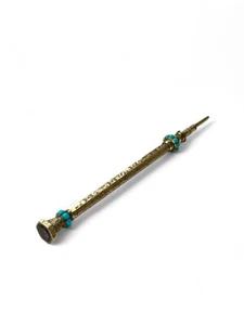 Antique Victorian 10K gold propelling pencil mechanical jewelled 1830's ENGLAND - Bild 1 von 11