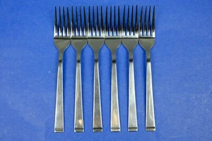 6 x Farberware Tahoe Stainless Salad Forks 6 5/8” - Picture 1 of 2