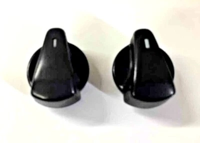 1996 Ford F250 controle climático conjunto de 2 botões CA preto fabricante de equipamento original - Imagem 1 de 4