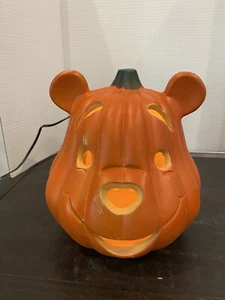 Disney Winnie the Pooh Light-Up Pumpkin/Jack O’ Lantern Halloween w/Light Cord - Picture 1 of 16