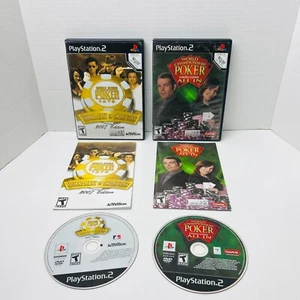 Serie Mundial de Poker Torneo de Campeones 2007 y Poker Todo en Sony PS2 Lote - Imagen 1 de 14