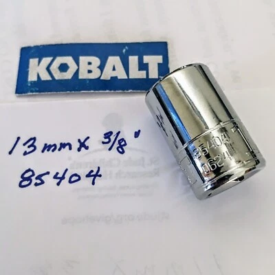 KOBALT  13  mm  x   3/8" Dr   Socket  6 Point  #85404 -  Free USA  Shipping - Image 1 of 4