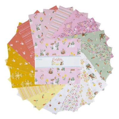 Layer Cake 10" Stacker 42pc Riley Blake "Easter Egg Hunt" by Natalia Juan Abello Foto 1 de 2