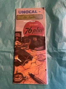 Vtg 1991 SCARCE Union Unocal 76 Los Angeles Road Map Gas Oil Station California - Picture 1 of 8