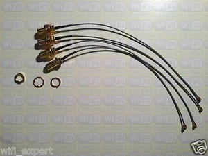 4 LONG Mini PCI U.FL to RP-SMA Antenna WiFi Pigtail Cable Any Length - Picture 1 of 10