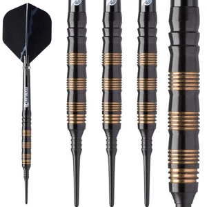 Ruthless | Black Eagle | Soft Tip Darts | Tungsten BW 16g - Gold Ring 18g - Picture 1 of 1