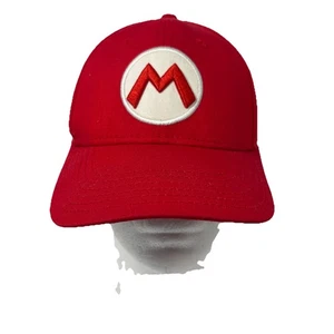 OFFICIAL SUPER MARIO BROS MARIO HAT CAP SNAPBACK RED ADJUSTABLE YOUTH SIZE - Picture 1 of 17