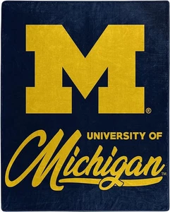 Michigan Wolverines Blanket 50x60 Raschel Signature Design - Picture 1 of 1