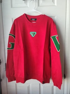 Avenue George V Paris Men’s Sweatshirt 2XL Red Embroidered Logo GV-2409 NWT - Picture 1 of 11