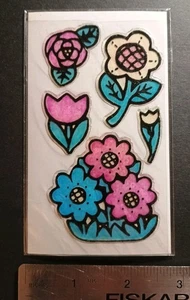 Vintage Stickers Lemon Co Sticker Pack VTG Kawaii 80s Flowers Mix - Picture 1 of 2